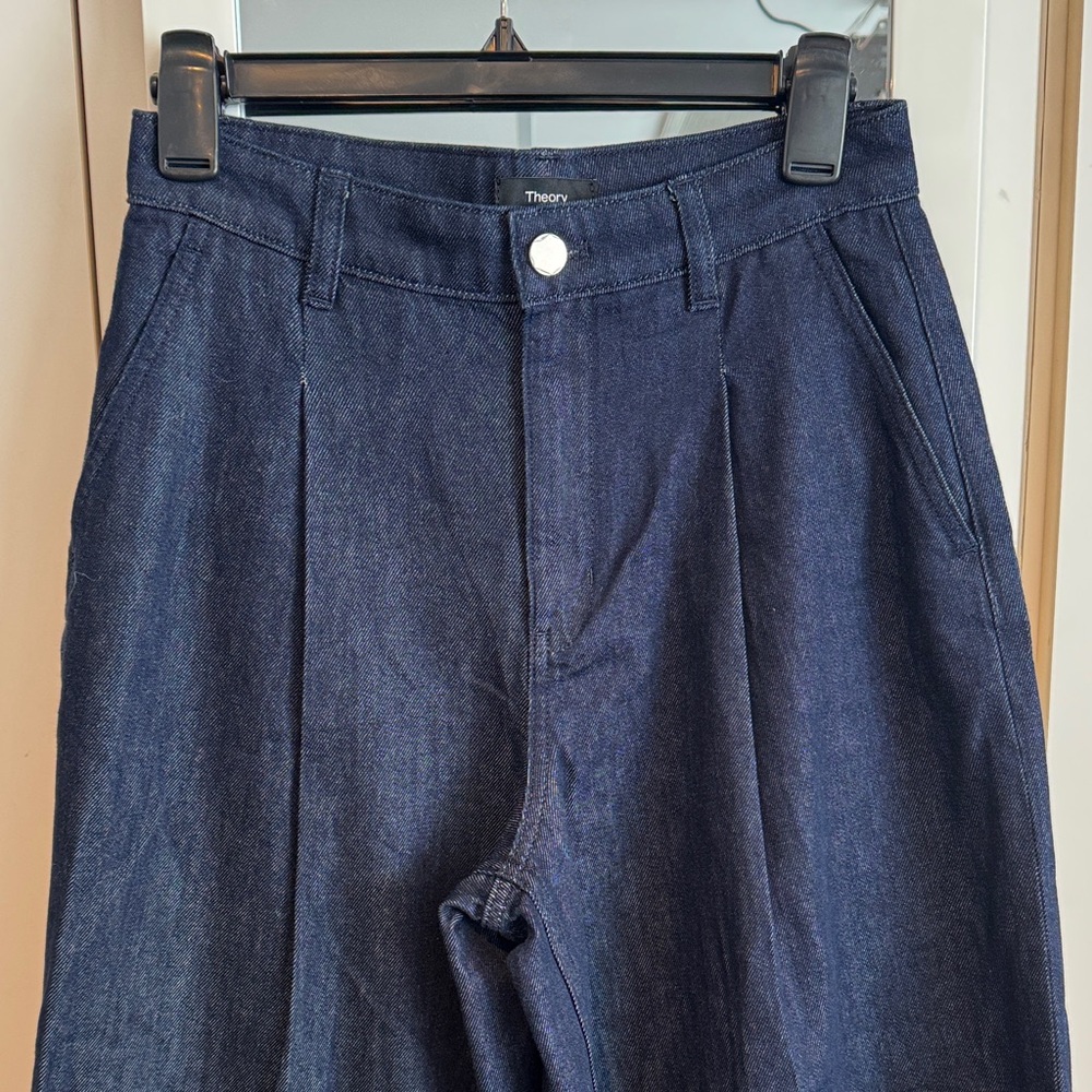 Theory Indigo Denim Trousers